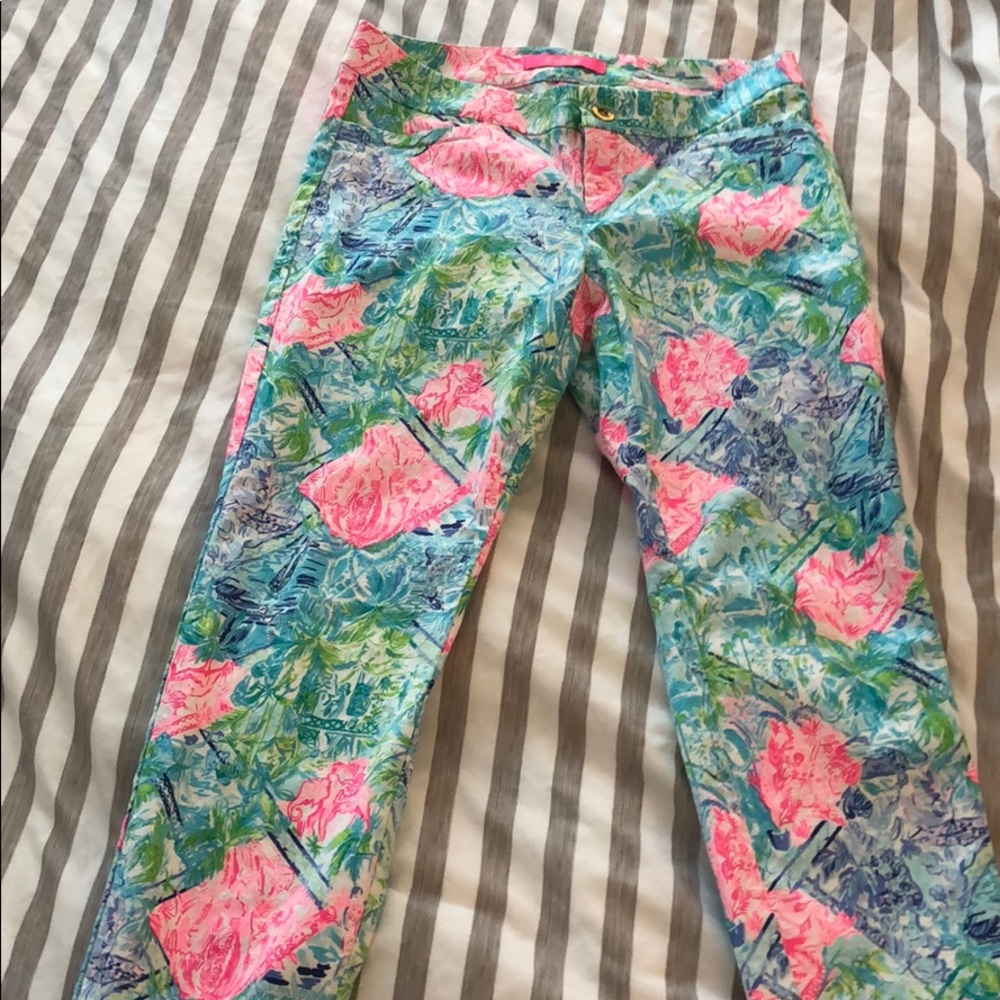 Euc Lilly Pulitzer bohemian queen Kelly pants